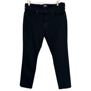 Men’s Paige Transcend Federal Slim Straight Jean Black Shadow Size 34